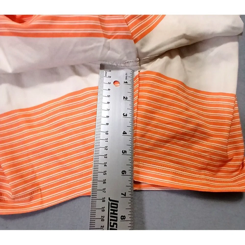 Quicksilver Board Shorts Mens XXL Orange Tan‎ Stretch Surf Swim Trunks 7